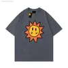 DrawDrew Thirt Men Designer Smiley Sun Sun Giocamento Carte per la stampa grafica Drew Tshirt Summer Trend Short Short Chave Cashy Top 2894