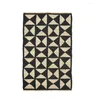 Mattor mattor för sovrum handgjorda naturliga jute matta med svart diamantmönster rektangel eko