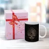 Canecas Árvore da Vida com Triquetra em Futhark Pattern Caneca branca para amigos e família Presente criativo 11 oz Celemic Nó