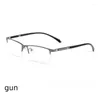 Lunettes de soleil Frames 2024 Titanium Alloy Man Square Glasses Frame Prescription Optical Eyeglass 919-929