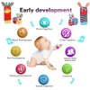Juguetes de cascabelas de la muñeca infantil para bebés 012 mes niño aprendiendo juguete juguete temprano Desarrollo educativo lindos niños sensoriales 240430