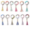 Silikon bransoletki z koralikowym kluczem brelokowym dla kobiet imprezowych przychylność, bransoletka kluczowa, FY2981 JN16