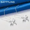 Dangle Earrings Style 925 Sterling Silver Fashion Long Tassel Dragonfly For Women Girlfriends Gift Jewelry Accessories Party