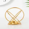 Bandlers Nordic Creative Modern Minimaliste Géométrique Géométrique Gold Gold Holder Candlestick Ornements Home Decorations