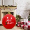 PVC iatable 60 cm Weihnachten im Freien dekorierte Riese große große Kugeln Weihnachtsbaum -Dekorationen Spielzeugball ohne Licht 918