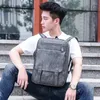 Plecak koreańsko -mody mody Preppy Preppy Men School Torba dla nastoletniego chłopca czarny pu skóra skórzana dud dużego ruchu podróżny
