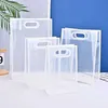 Gift Wrap Transparent large packaging bag reusable transparent shopping wedding party candy cake holiday gift boxQ240511