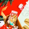 Storage Bottles Christmas Tree Candy Biscuits Bottle Empty Plastic Decor Storing Snack Cookies DIY Crafts Sealed Jar