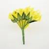 Fleurs décoratives 144pcs mini pe calla lis simulation bouquet artificiel pour les accessoires de cadeaux de boîte à bonbons