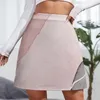 Skirts Pink And Grey Abstract Mini Skirt School Uniform Summer