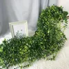Dekoratif çiçekler yapay bitki çim diy 1.2m gelişmiş okaliptüs asma asılı duvar banyo arka plan dekorasyon ofisi yeşil dekor