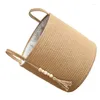 Laundry Bags Practical Basket With Handle Handwoven Hamper Handmade Dirty Clothing Holder Elegant Blankets