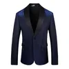 Ternos masculinos vestidos de noiva de luxo brilhantes Blazers para homens Slim Fim Jacket