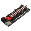 Компьютерные кабели 2pcs pcie Riser Card V011 Pro Plus PCI E Express GPU 1x до x16 Адаптер USB3.0 Кабель питания для майнинга видео