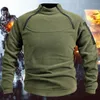 Chandails masculins Cold de support personnalisé Pull tactique automne et hiver chaud en liberté en plein air couleur respirante