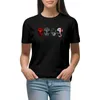 T-shirt da donna Devils Night Masches T-shirt Shirt stampa animale per ragazze Corea camicie strette per donne T240510