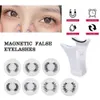 False Eyelashes Magnetic flower pusher with 3D magnetic natural mink false eyelashes professional eyelash extension makeup curler clip tool Q240510