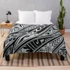 Coperte Vintage Hawaiian Tribal Floral Tattoo Design Throw Boptet Big Valentine Idee regalo per divano