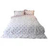 Bedding Sets Spotted Kawaii Cotton Set Aesthetic Modern Design For Girls Colchones De Cama Four-piece Suit BD50CJ