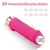 Inne produkty zdrowotne 10 -częstotliwość Mini Bullet Vibrator Womens USB ładowalny stymulator łechtaczki wibracyjny wibracyjny Massager T240510