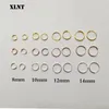 Pendientes de aro XLNT 2024 Simple acero inoxidable Pequeño para mujeres Cartílago Percado de orejas Joyas Pendientes Hombre Mujer