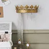 Francuskie vintage haczyki z dekoracji korony biżuteria Naszyjniki ścienne Stojaki na ścianę Kluczowe dekoracje stołowe stojaki do przechowywania 240510