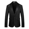 Ternos masculinos vestidos de noiva de luxo brilhantes Blazers para homens Slim Fim Jacket