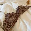 French Sexy Slim Leopard Modèle Transparent sous-vêtements confortables Sous-vêtements confortables Sous-vêtements pour femmes sous-vêtements 240425