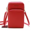 Shoulder Bags Mini Female Mobile Phone Bag Fashion High-quality PU Leather Handbag Leisure One-shoulder Messenger