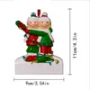 Ornamentos personalizados resina familiar de Natal decorações de árvores FY5834 1106