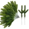 Decorative Flowers Faux Pine Branch Elegant Realistic Needles 30 Artificial Branches For Diy Christmas Wreaths Home Decor