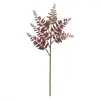 Dekorativa blommor Simulering Persian Leaf Green Plant Branch Plastic Fake Flower Artificial White Red Leaves Shopping Mall Floral