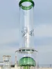 16 Zoll beruhigen Glas Bong 9mm Dicke Dicke schwergrüne Eisfänger Quallenfilter Shisha Glass Bong Dab Rig Recycler Wasser Bongs 14mm US -Lagerhaus