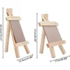 Frames 2 sets Natural Wood PO Solder Small Stupt Stand pour la note de peinture d'image