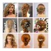 Mannequin Heads Human model head 24 inches 80% real hair with shoulder hairstyle virtual doll hairstylist practicing weaving training curl kit Q240510