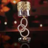 Candele per candele Glode Glode Glass Crystal Crystal Modern Luxury Metal Dink Nature Porta Velas Decorazione per la casa ZP50ZT