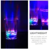 Tasses jetables Paies 4 pcs Fruit tasse de lumière Pénite de verre en plastique Glow Glêmes LED BUISIR LED BUISIR