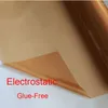 Autocollants de fenêtre Glue Glue Matte Gold Grosted Film Film Sticker Intimité Verre Translucide Opaque Kitchen Shop Office Home Decor