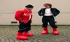2023 uomini Designer di stivali da pioggia Designer Big Red Boot Spesso Bootie non slip Piattaforma di gomma Bootie Fashion Astro Boy Bootes size1847883