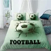 Bedding Sets 3D Design Duvet Cover Set Comforter Cases And Pillow Covers Full Twin Double Single Size Football White Bedclothes