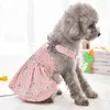 Hondenkleding blad bowknot huisdierjurken voor kleine honden zomer lente hawaii ontwerper kattenvest outfit kleding xs xxl chihuahua benodigdheden