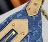 Sac de créateur Sacs de taille nouveau sac en jean High Rise Bum Designer Canvas Lady Hands Purse Hobo Satchel Claking Tote Bag