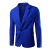 Ternos masculinos Men Blazer Botão único Turn Down Collar Terno formal Colorfast Spring Casat Great Stitching Wedding Groom Banquet