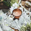 Decorative Flowers Eucalyptus Wreath Mini Wreaths Ring Paper Rings Iron Wire Leaves Tea Light Artificial