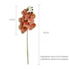 Fleurs décoratives Glue 5 Phalaenopsis artificiel Small Fake Silicone Pu Real Touch Wedding Home Decoration