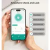 WiFi Smart Package: Heantle Keyless -Eingangstür mit Griff Fingerabdruck Elektronische digitale Tastatur Alexa Automatische Sperranwendung Fernbedienung