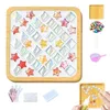 TATS MATS DIY Mosaic Coasters Telas para artesanato Fazenda peças artesanais Pieces de forma quadrada em forma de casa Presentes Lerner