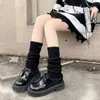 Женщины носки японская лолита сладкая девочка для ног теплее вязаная шерстяная шерстя