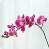 Les fleurs décoratives se sentent hydratantes artificielles orchidées phalaenopsis fausses plantes bonsaï salon de la maison décoration de Noël pote en gros pote