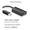 2024 USB Type-C Audio Charging Adapter 2 i 1 Typ C Male till kvinnlig 3,5 mm hörlursuttag + laddningskonverterare för Huawei P20 Profor Type C hörlurkonverterare